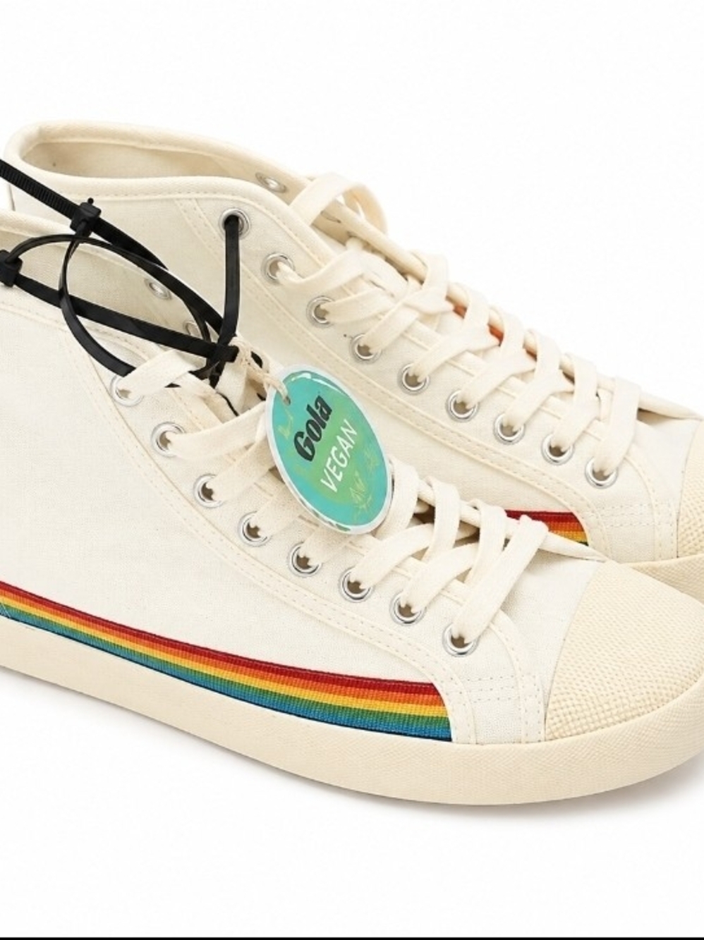 Gola Coaster Rainbow High Drop Vegan Women's Sneakers Size 8
